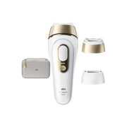 Braun PL5210 Silk-expert Pro 5 Epilatore a Luce Pulsata IPL 10 livelli intensita' sensore tono pelle 400000 lampi colore Oro Bianco