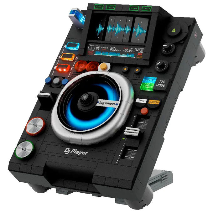 Pantasy PSY85037 Retro Collection Console DJ da Costruzione 869 Pezzi Luci LED Bluetooth Jog Wheel eta' 8+