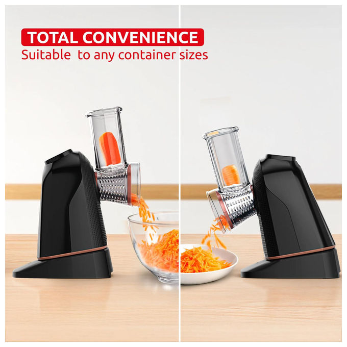 Moulinex DK8638E0 Fresh Express Twist Grattugia Elettrica Tagliaverdure 3 Funzioni 150W colore Nero