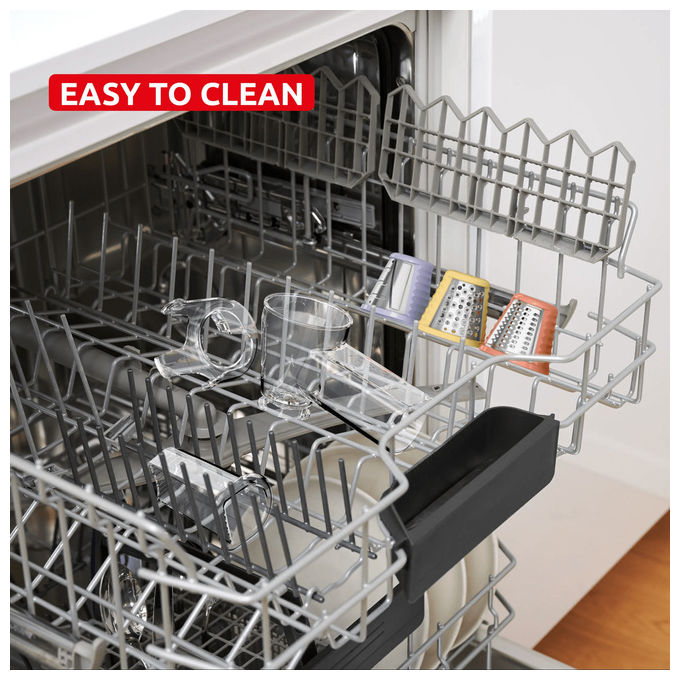 Moulinex DK8638E0 Fresh Express Twist Grattugia Elettrica Tagliaverdure 3 Funzioni 150W colore Nero