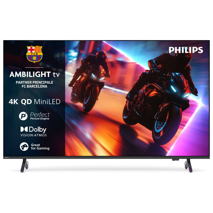 Philips 75MLED920-12 Ambilight Smart TV 75'' QD MiniLED 4K Dolby Vision Dolby Atmos Titan OS 120 Hz HDMI 2.1 colore Nero