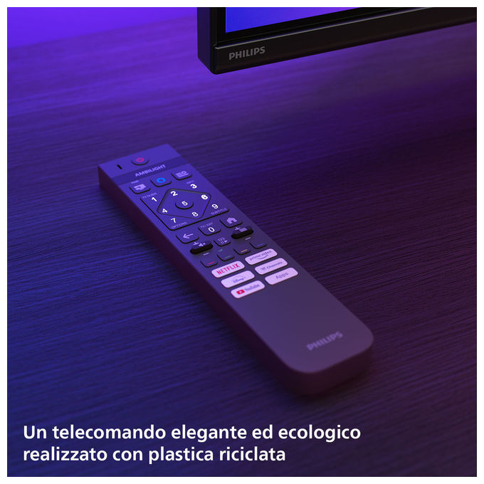 Philips 75MLED920-12 Ambilight Smart TV 75'' QD MiniLED 4K Dolby Vision Dolby Atmos Titan OS 120 Hz HDMI 2.1 colore Nero