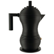 Alessi MDL02-6BB Pulcina Moka Caffettiera Espresso 6 Tazze Alluminio colore Nero