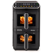 Ariete 4640 Friggitrice ad aria 11 L 2460W Doppia Verticale 2 Cestelli Sync Dual 6 Programmi Grill 200°C colore Nero