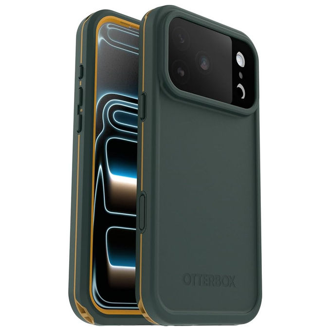 OtterBox 77-99774 Fre Series Custodia MagSafe iPhone 17 Pro Max Impermeabile IP68 Antiurto MIL-STD-810G Protezione Schermo Integrata colore Verde