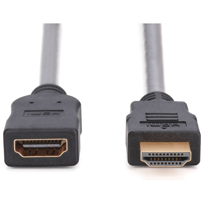 Digitus AK-330201-020-S Cavo Prolunga HDMI High Speed con Ethernet Tipo A Maschio Femmina 2 m 4K 3D contatti placcati oro colore Nero