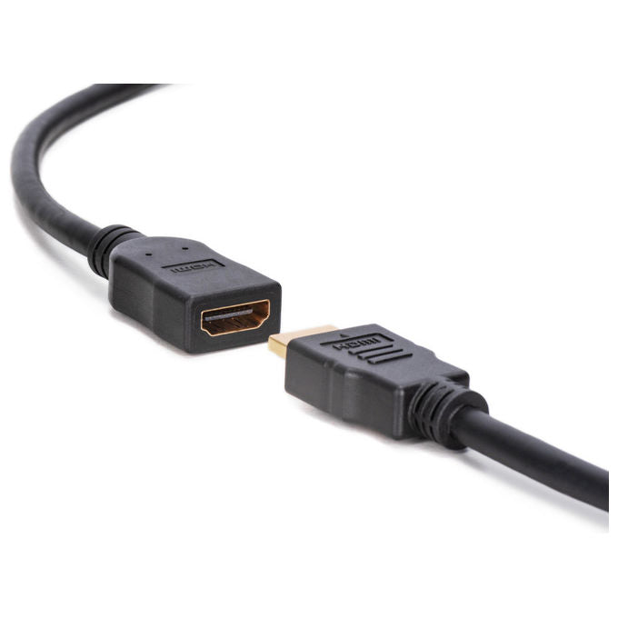 Digitus AK-330201-020-S Cavo Prolunga HDMI High Speed con Ethernet Tipo A Maschio Femmina 2 m 4K 3D contatti placcati oro colore Nero