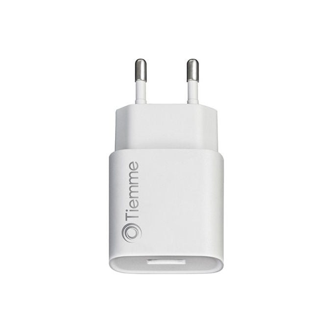 Tiemme 3637W Caricabatterie da Rete 1 Porta USB-A 5W compatibile Smartphone Tablet colore Bianco