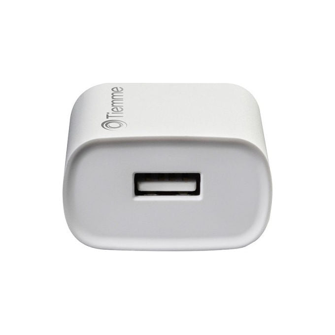 Tiemme 3637W Caricabatterie da Rete 1 Porta USB-A 5W compatibile Smartphone Tablet colore Bianco