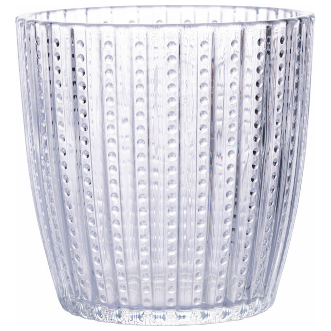 Villa d'Este Home Tivoli 5915939 Geometrie Clear Set 6 Bicchieri da Acqua in Vetro 380 ml colore Trasparente