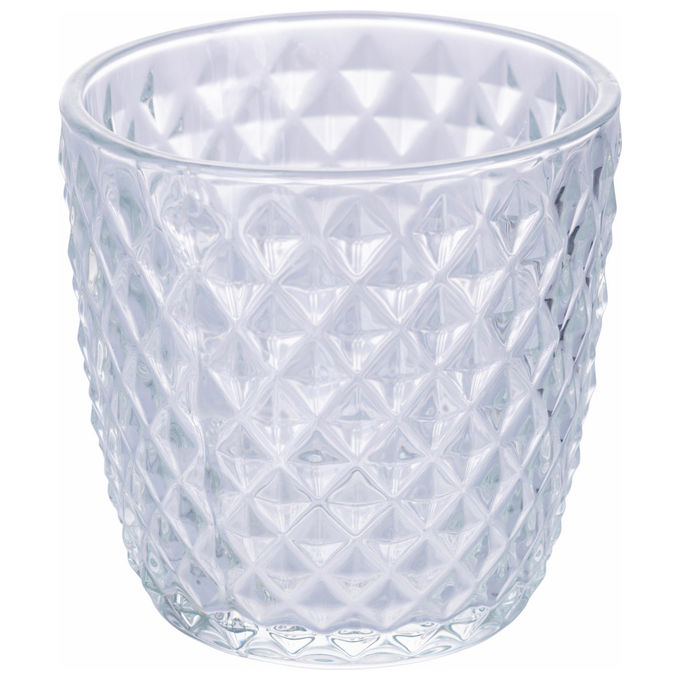 Villa d'Este Home Tivoli 5915939 Geometrie Clear Set 6 Bicchieri da Acqua in Vetro 380 ml colore Trasparente