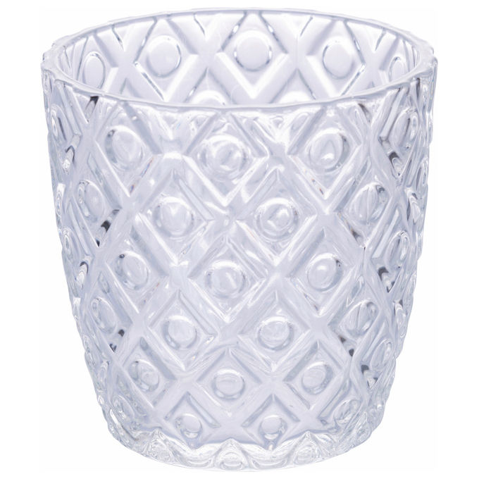 Villa d'Este Home Tivoli 5915939 Geometrie Clear Set 6 Bicchieri da Acqua in Vetro 380 ml colore Trasparente