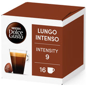 Nescafé 12173479 Dolce Gusto Caffe' Lungo Intenso Capsule Arabica Robusta Intensita' 9 16 Capsule colore Marrone