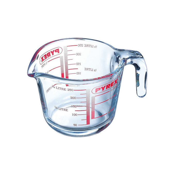 Pyrex 263B000 Classic Caraffa Graduata in Vetro Borosilicato 0,5 L Microonde e Lavastoviglie colore Trasparente