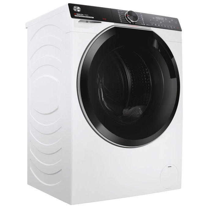 Hoover H7W 412MBC8-S H-Wash 700 Lavatrice Frontale 12 Kg 1400 rpm Classe A Inverter Vapore Wi-Fi (85x60x67 cm) colore Bianco