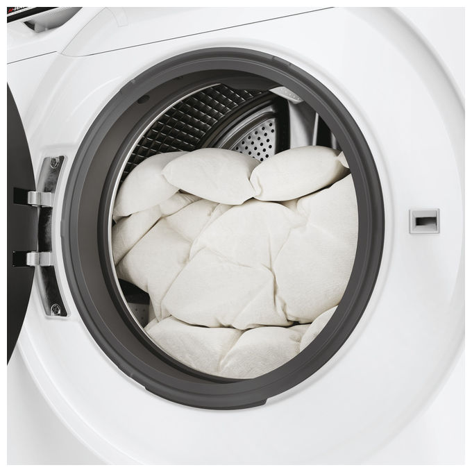 Hoover H7W 412MBC8-S H-Wash 700 Lavatrice Frontale 12 Kg 1400 rpm Classe A Inverter Vapore Wi-Fi (85x60x67 cm) colore Bianco