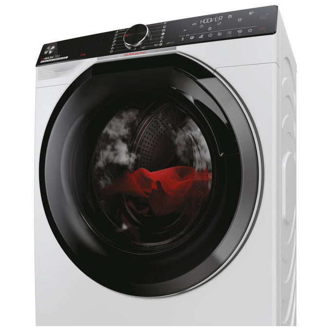Hoover H7W 412MBC8-S H-Wash 700 Lavatrice Frontale 12 Kg 1400 rpm Classe A Inverter Vapore Wi-Fi (85x60x67 cm) colore Bianco