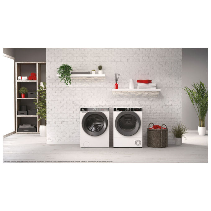 Hoover HWP410AMBC7-1-S H-WASH 500 Lavatrice Carica Frontale 10 Kg 1400 rpm Classe A Inverter Wi-Fi Vapore (85x60x58 cm) colore Bianco