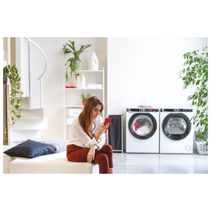 Hoover HWP410AMBC7-1-S H-WASH 500 Lavatrice Carica Frontale 10 Kg 1400 rpm Classe A Inverter Wi-Fi Vapore (85x60x58 cm) colore Bianco