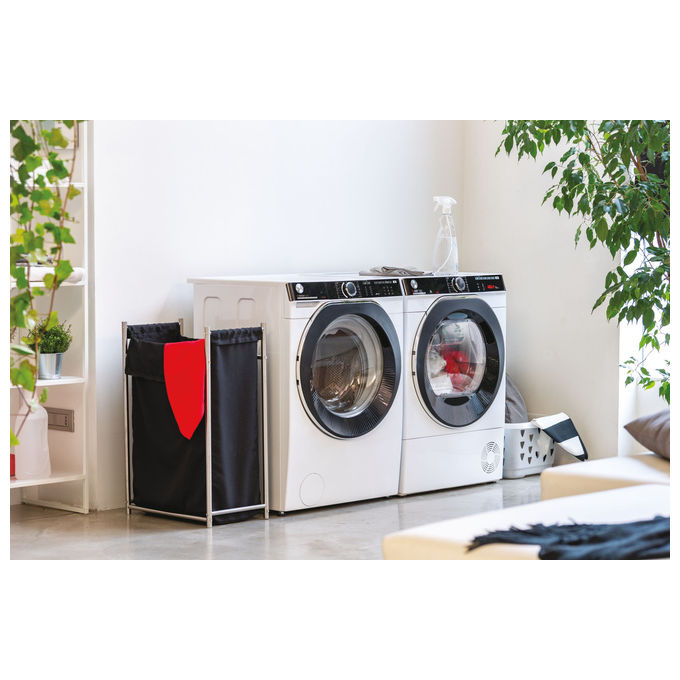 Hoover HWP410AMBC7-1-S H-WASH 500 Lavatrice Carica Frontale 10 Kg 1400 rpm Classe A Inverter Wi-Fi Vapore (85x60x58 cm) colore Bianco
