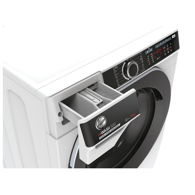 Hoover HWP410AMBC7-1-S H-WASH 500 Lavatrice Carica Frontale 10 Kg 1400 rpm Classe A Inverter Wi-Fi Vapore (85x60x58 cm) colore Bianco