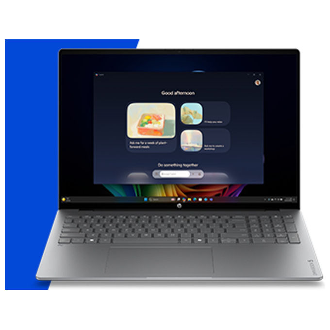 HP D8QD9EA OmniBook 5 Computer portatile 16'' OLED 2K AMD Ryzen AI 7 445 16 GB RAM 1 TB SSD NVMe Wi-Fi 6 Windows 11 Home colore Argento