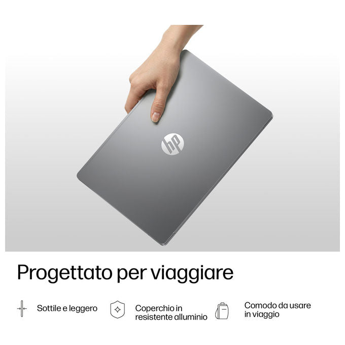 HP D8QD9EA OmniBook 5 Computer portatile 16'' OLED 2K AMD Ryzen AI 7 445 16 GB RAM 1 TB SSD NVMe Wi-Fi 6 Windows 11 Home colore Argento