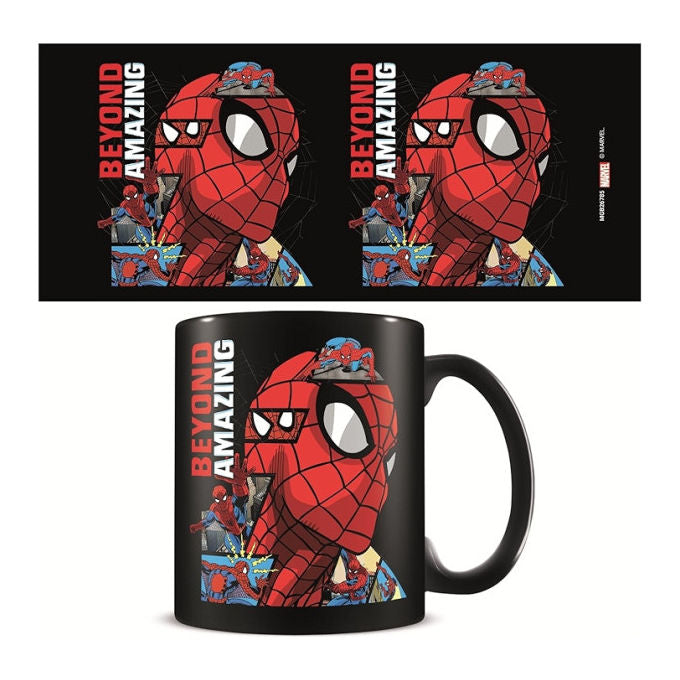 Pyramid International PY-MGB26785 Spider-Man Beyond Amazing 60 Anni Tazza in Ceramica 315 ml colore Nero