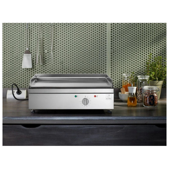 Pla.net CHEF 55 ELEC Piastra di cottura elettrica Liscia 2080 W superficie 53x40 cm colore Acciaio inox