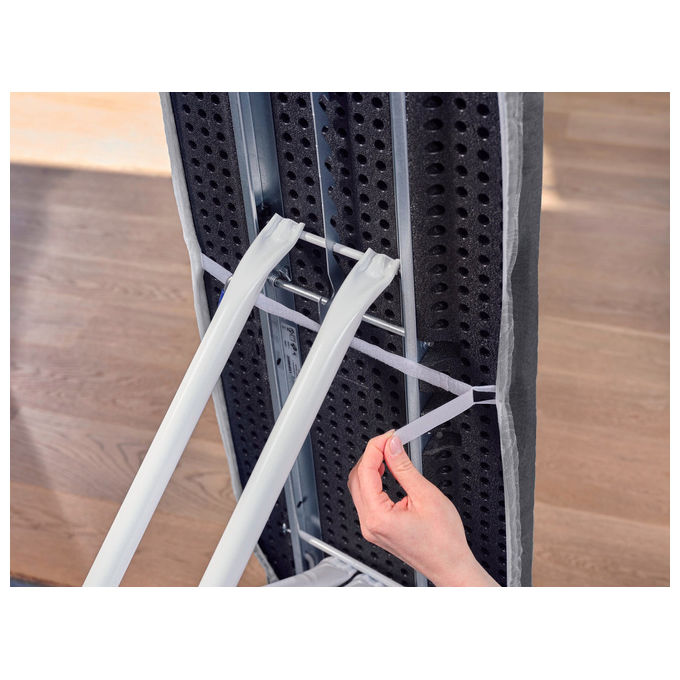 Leifheit 71679 Thermo Reflect Copri Asse da Stiro S-M 125x40 cm certificato OEKO-TEX colore Nero
