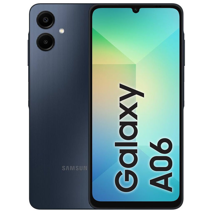 Samsung SM-A065F Galaxy A06 Smartphone Dual SIM 128GB 4GB RAM Display 6.7'' Android 14 colore Nero