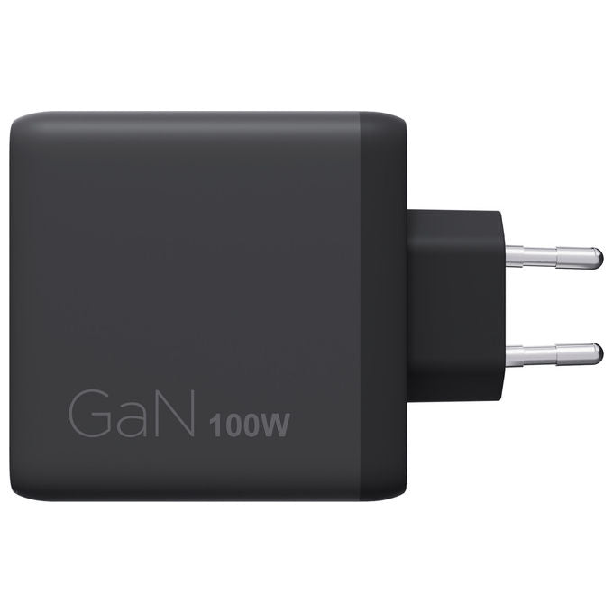Lenovo 40AW100BEU Caricabatterie 100W GaN 3 porte USB-C universale colore Nero