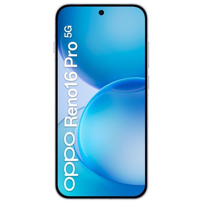 Oppo RENO16 PRO 5G Smartphone 6.32'' MediaTek Dimensity 8550 12 GB RAM 512 GB 200 MP Batteria 6000 mAh 80W colore Bianco