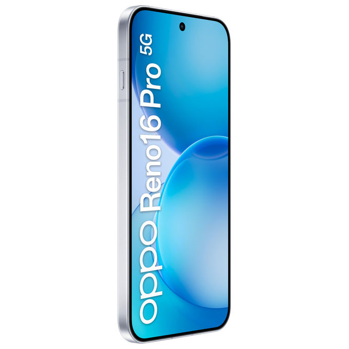 Oppo RENO16 PRO 5G Smartphone 6.32'' MediaTek Dimensity 8550 12 GB RAM 512 GB 200 MP Batteria 6000 mAh 80W colore Bianco