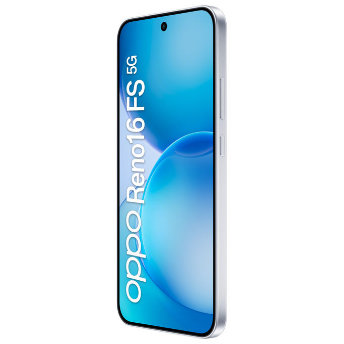Oppo RENO16 FS 5G Smartphone 6.57'' AMOLED 8 GB 512 GB MediaTek Dimensity 7300 50 MP 6500 mAh SUPERVOOC 45W colore Bianco