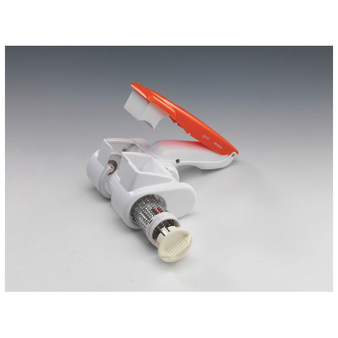 Ariete 440 Gratì Grattugia elettrica senza filo ricaricabile rullo acciaio inox 1500 mAh colore Arancione Bianco