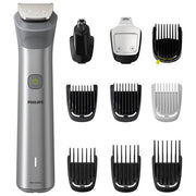 Philips MG5920-15 Serie 5000 Regolabarba Multigroom 10 in 1 Viso Capelli Corpo lame autoaffilanti autonomia 120 min colore Acciaio inox