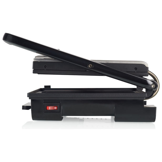 Princess 112425 Panini Grill Pro Griglia Elettrica a Contatto 2000W Piastra Antiaderente Termostato Regolabile 30x27 cm colore Nero