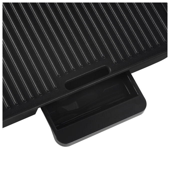 Princess 112425 Panini Grill Pro Griglia Elettrica a Contatto 2000W Piastra Antiaderente Termostato Regolabile 30x27 cm colore Nero