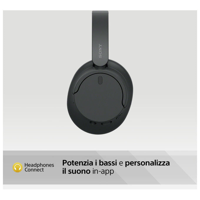 Sony WHCH720N Cuffie Bluetooth Wireless a Padiglione Cancellazione Rumore ANC 35h Ricarica Rapida colore Nero