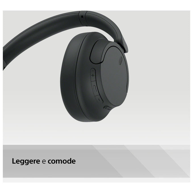 Sony WHCH720N Cuffie Bluetooth Wireless a Padiglione Cancellazione Rumore ANC 35h Ricarica Rapida colore Nero