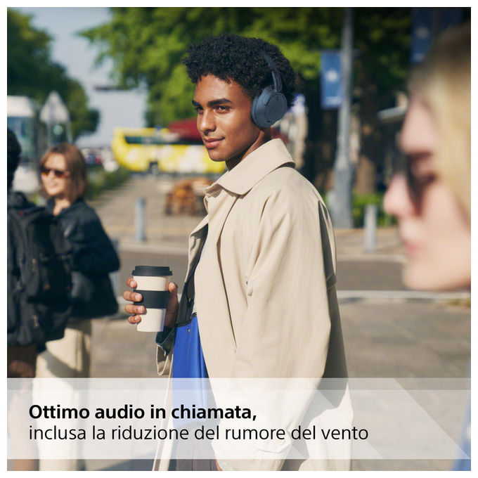 Sony WH-CH720N Cuffie a Padiglione Bluetooth 5.2 Noise Cancelling 35h USB Tipo-C Musica e Chiamate colore Blu