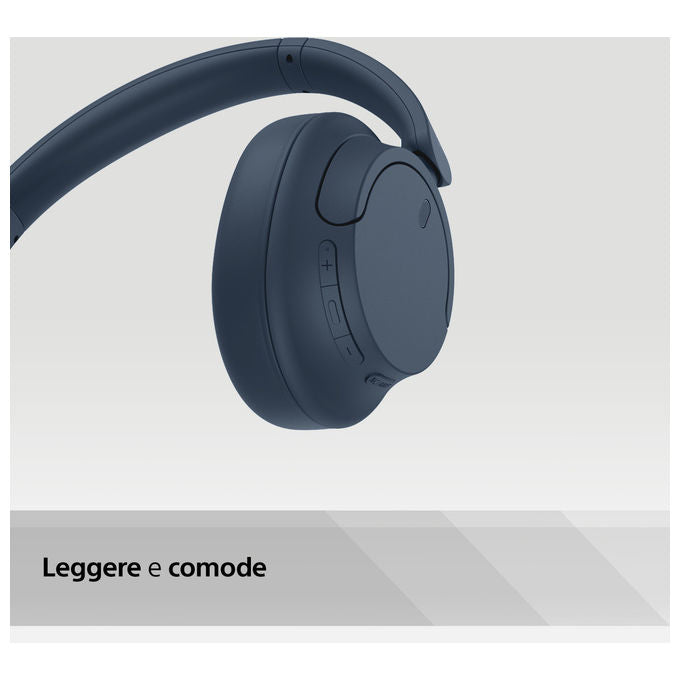 Sony WH-CH720N Cuffie a Padiglione Bluetooth 5.2 Noise Cancelling 35h USB Tipo-C Musica e Chiamate colore Blu