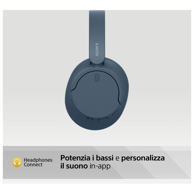 Sony WH-CH720N Cuffie a Padiglione Bluetooth 5.2 Noise Cancelling 35h USB Tipo-C Musica e Chiamate colore Blu