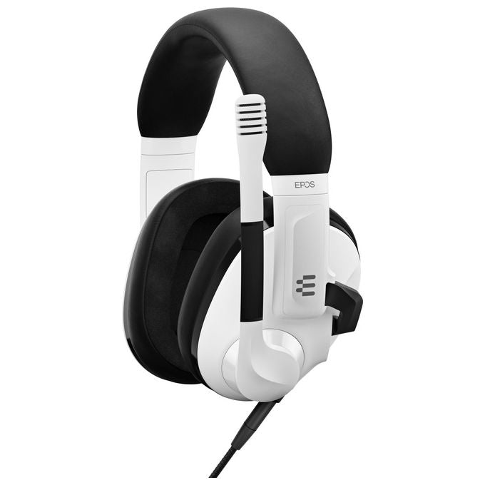 Epos H3 Cuffie Gaming Circumaurali Cablate Microfono a Asta Cancellazione Rumore Passiva Jack 3.5mm colore Bianco