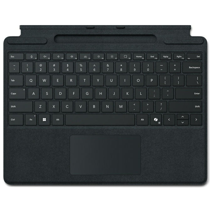 Microsoft 8XB-00143 Surface Pro for Business Cover con Tasti Supporto Penna QWERTZ Tedesco Tasto Copilot Alcantara colore Nero