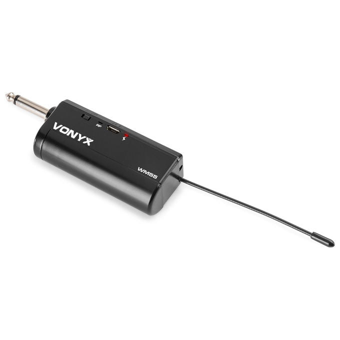 Vonyx WM55 Radiomicrofono Wireless UHF Palmare 16 Canali Portata 50 m Jack 6.35 mm colore Nero Grigio