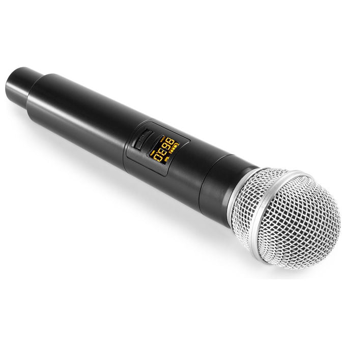Vonyx WM55 Radiomicrofono Wireless UHF Palmare 16 Canali Portata 50 m Jack 6.35 mm colore Nero Grigio