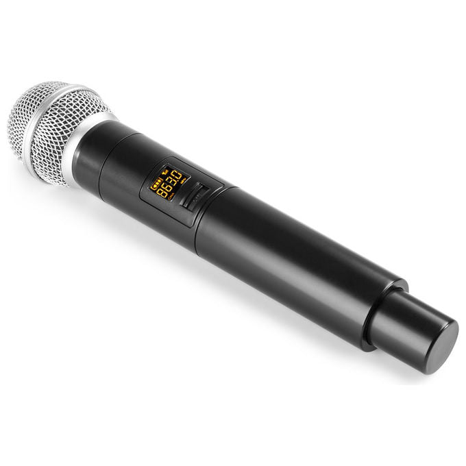 Vonyx WM55 Radiomicrofono Wireless UHF Palmare 16 Canali Portata 50 m Jack 6.35 mm colore Nero Grigio