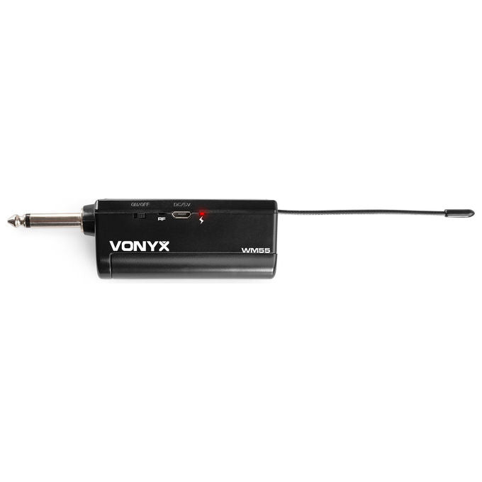 Vonyx WM55 Radiomicrofono Wireless UHF Palmare 16 Canali Portata 50 m Jack 6.35 mm colore Nero Grigio